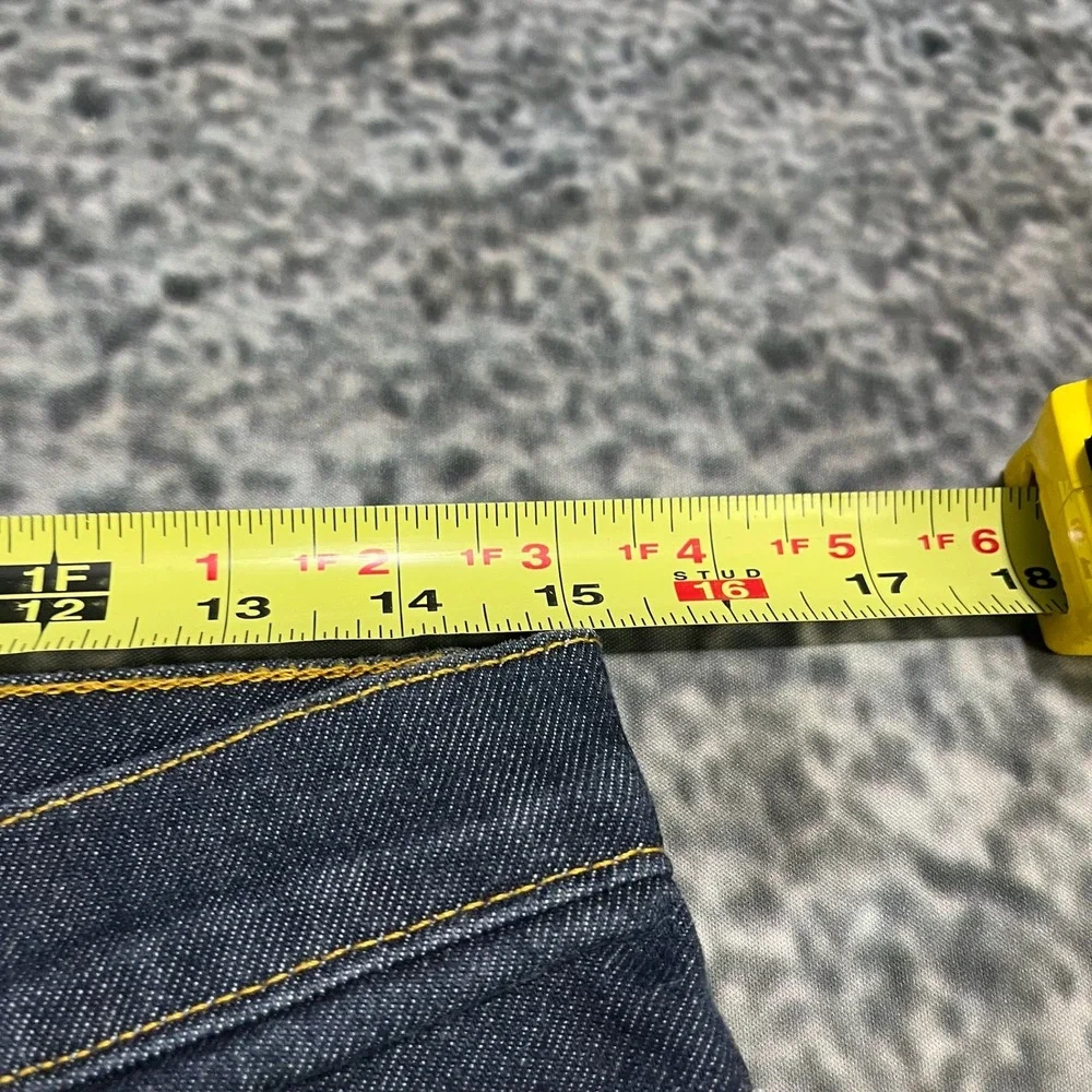 Polo Jeans Co. Womens 6 (30x32) Blue Stretch Bootcut W/ Snaps Western Low Rise - Picture 9 of 16